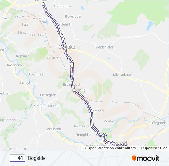 41 Route: Schedules, Stops & Maps - Bogside (Updated)