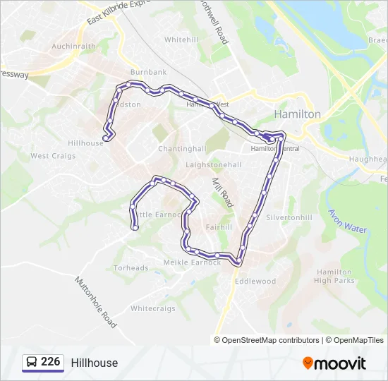 226 Bus Line Map