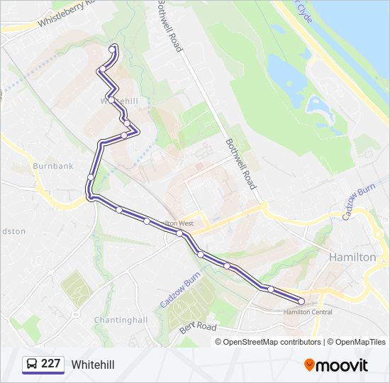 227 Bus Line Map