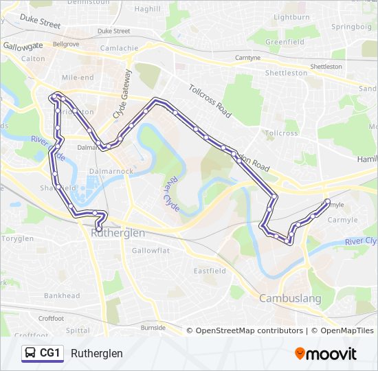 CG1 Bus Line Map