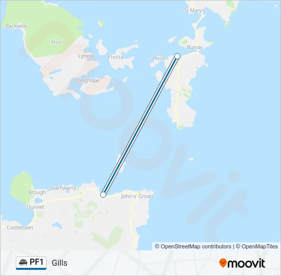 PF1 Ferry Line Map