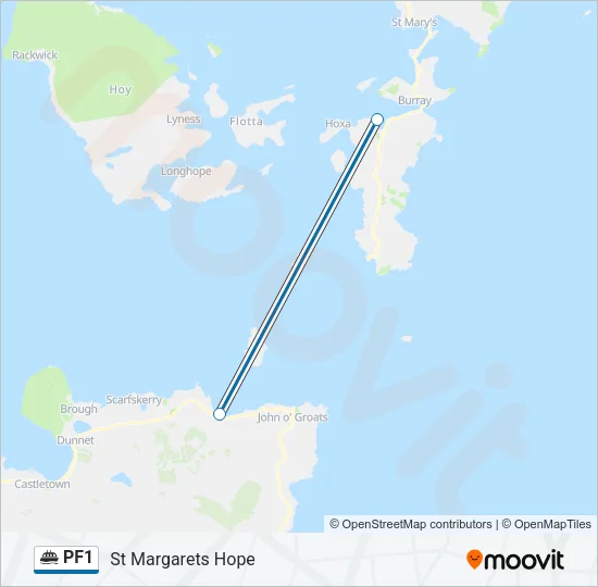 PF1 Ferry Line Map