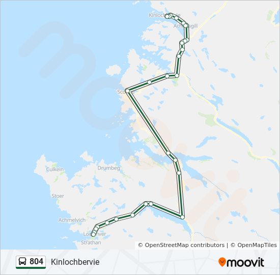 Bus 804 Route Map 804 Route: Schedules, Stops & Maps - Kinlochbervie (Updated)