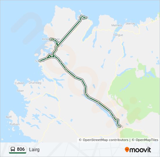 Bus 806 Route Map 806 Route: Schedules, Stops & Maps - Lairg (Updated)