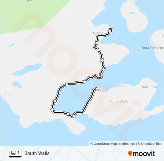 1 Bus Line Map