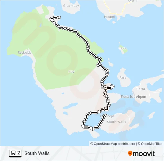 2 Bus Line Map