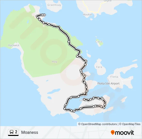 2 Bus Line Map