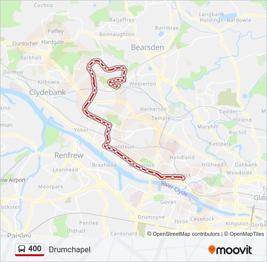 400 Bus Line Map