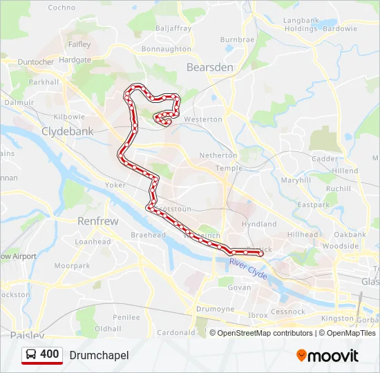 400 Bus Line Map