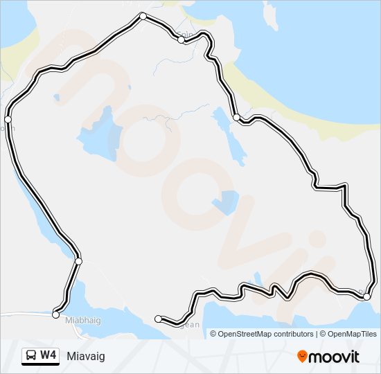 W4 Bus Line Map