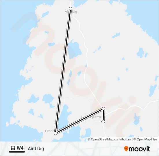 W4 Bus Line Map