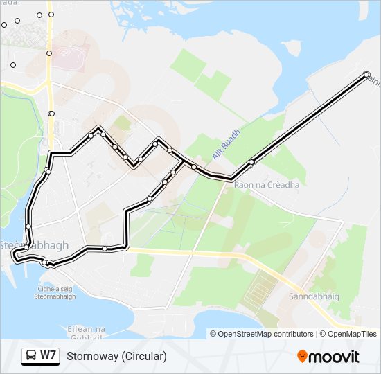 W7 bus Line Map