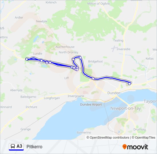 A3 bus Line Map