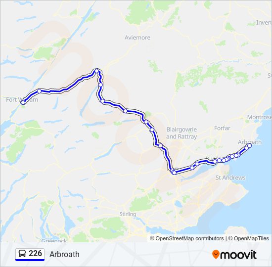 226 Bus Line Map