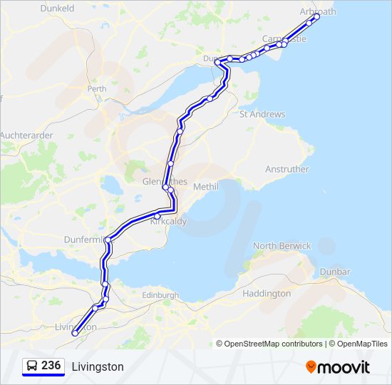 236 bus Line Map