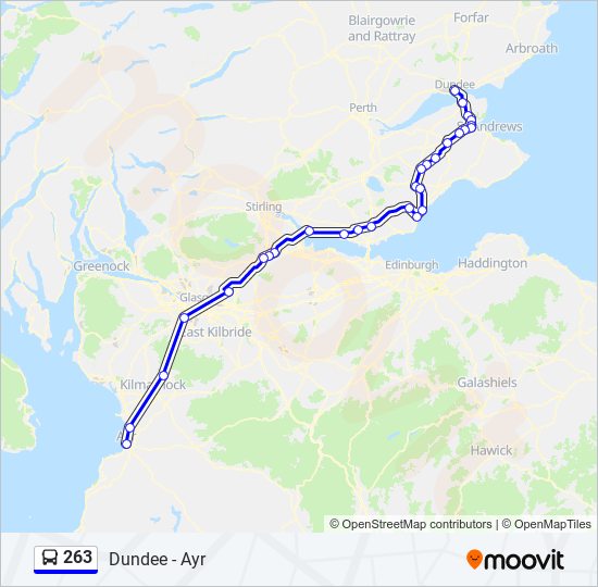 263 Route: Schedules, Stops & Maps - Ayr (Updated)