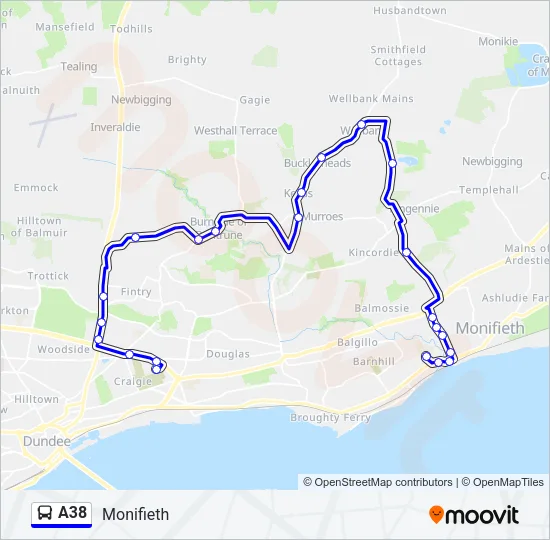 A38  Line Map
