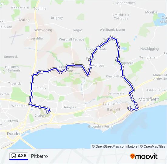 A38  Line Map