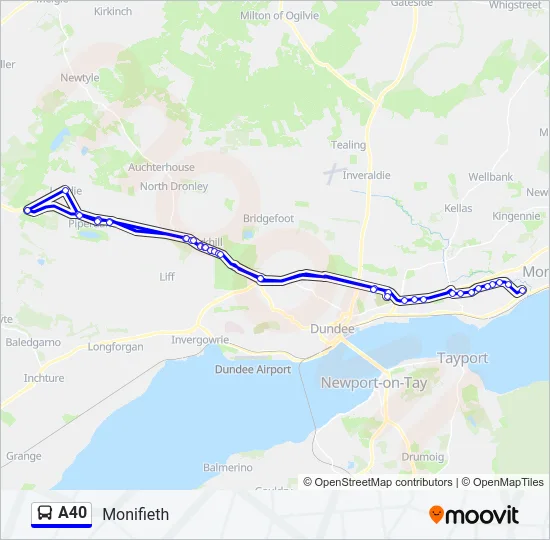A40  Line Map