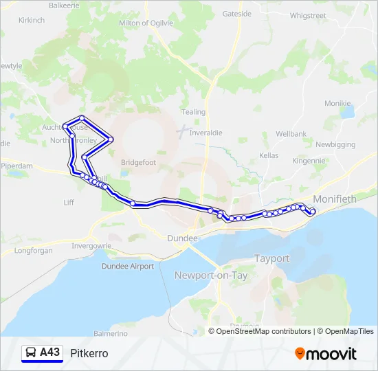 A43  Line Map