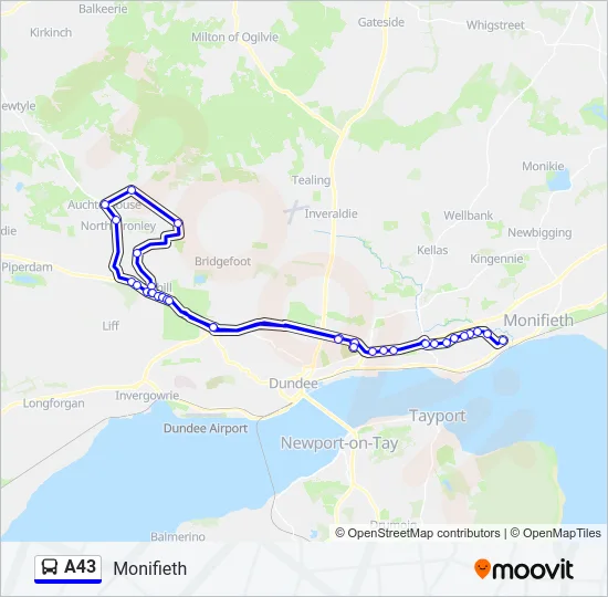 A43  Line Map