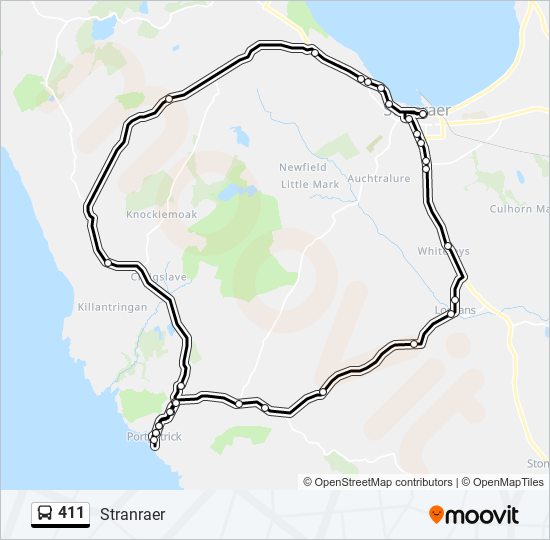 411 Bus Line Map