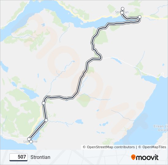 507 bus Line Map