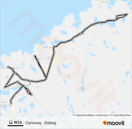 W2A Bus Line Map