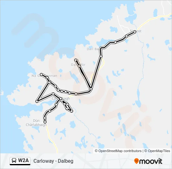 W2A Bus Line Map