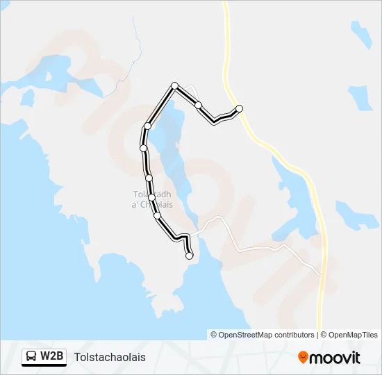 W2B Bus Line Map
