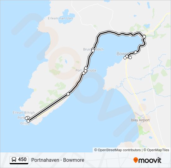 450 bus Line Map