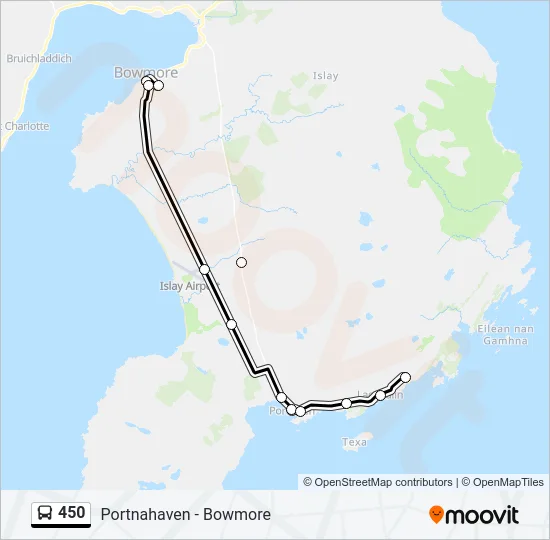 450 Bus Line Map