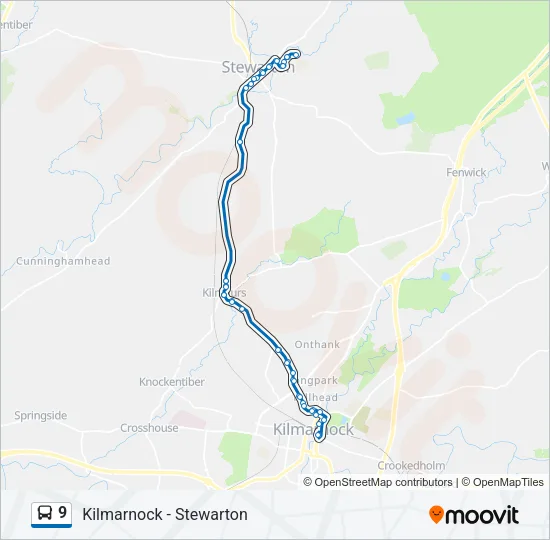 9 Bus Line Map