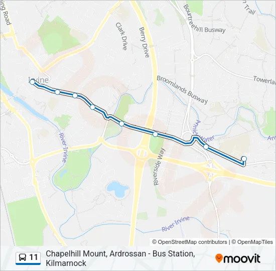 11 Bus Line Map