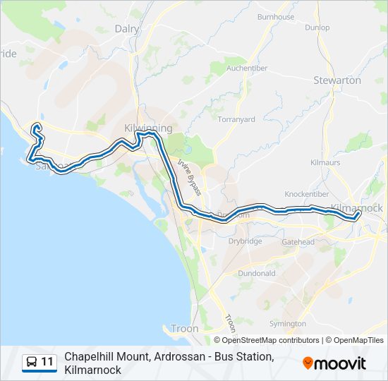 11 Bus Line Map