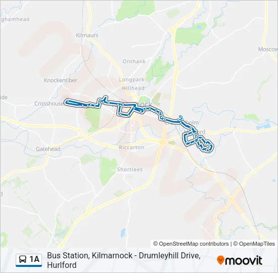 1A Bus Line Map