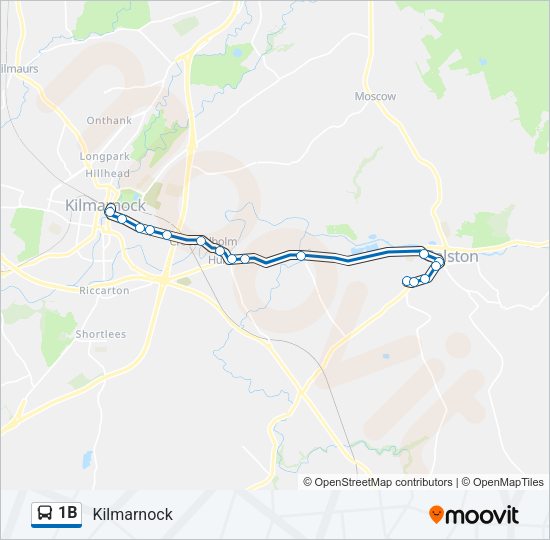 1B Bus Line Map