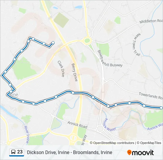 23 Bus Line Map