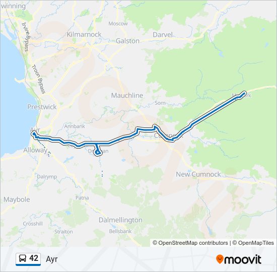 Bus 42 Route Map 42 Route: Schedules, Stops & Maps - Ayr (Updated)