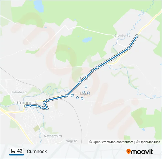 42 Bus Line Map