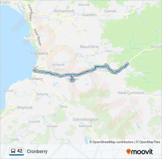 42 Bus Line Map
