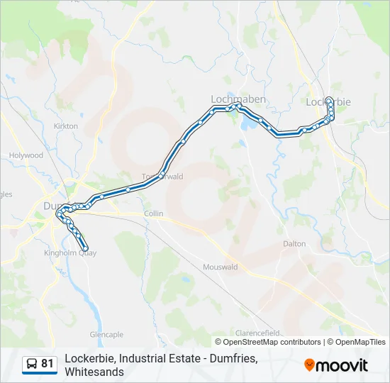 81 Bus Line Map