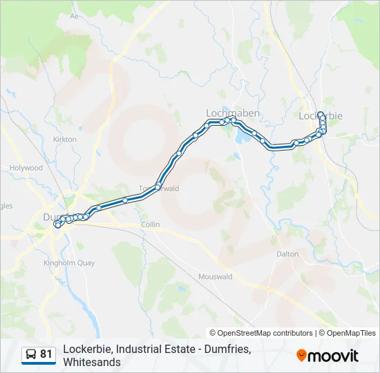 81 Bus Line Map