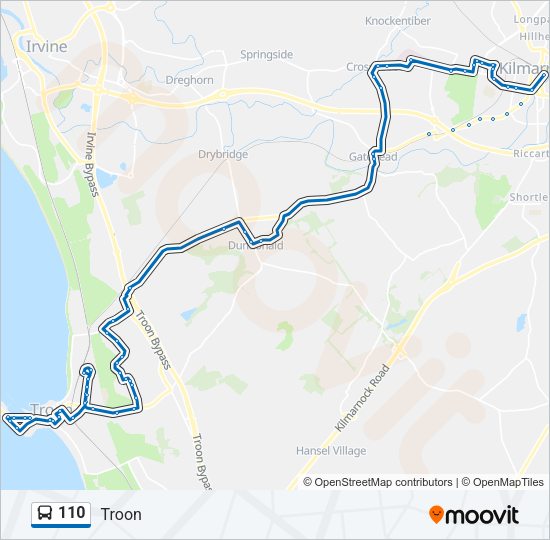 110 Bus Line Map