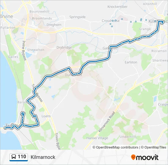 110 Route: Schedules, Stops & Maps - Kilmarnock (Updated)