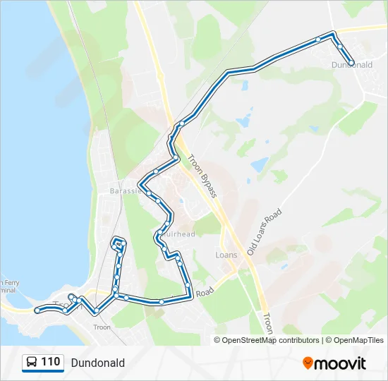 110 Route: Schedules, Stops & Maps - Dundonald (Updated)