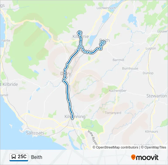 25C Bus Line Map