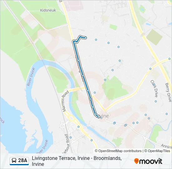 28A Bus Line Map