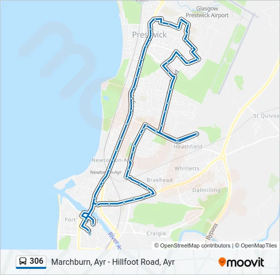 306 Bus Line Map