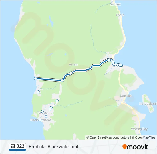 322 Bus Line Map
